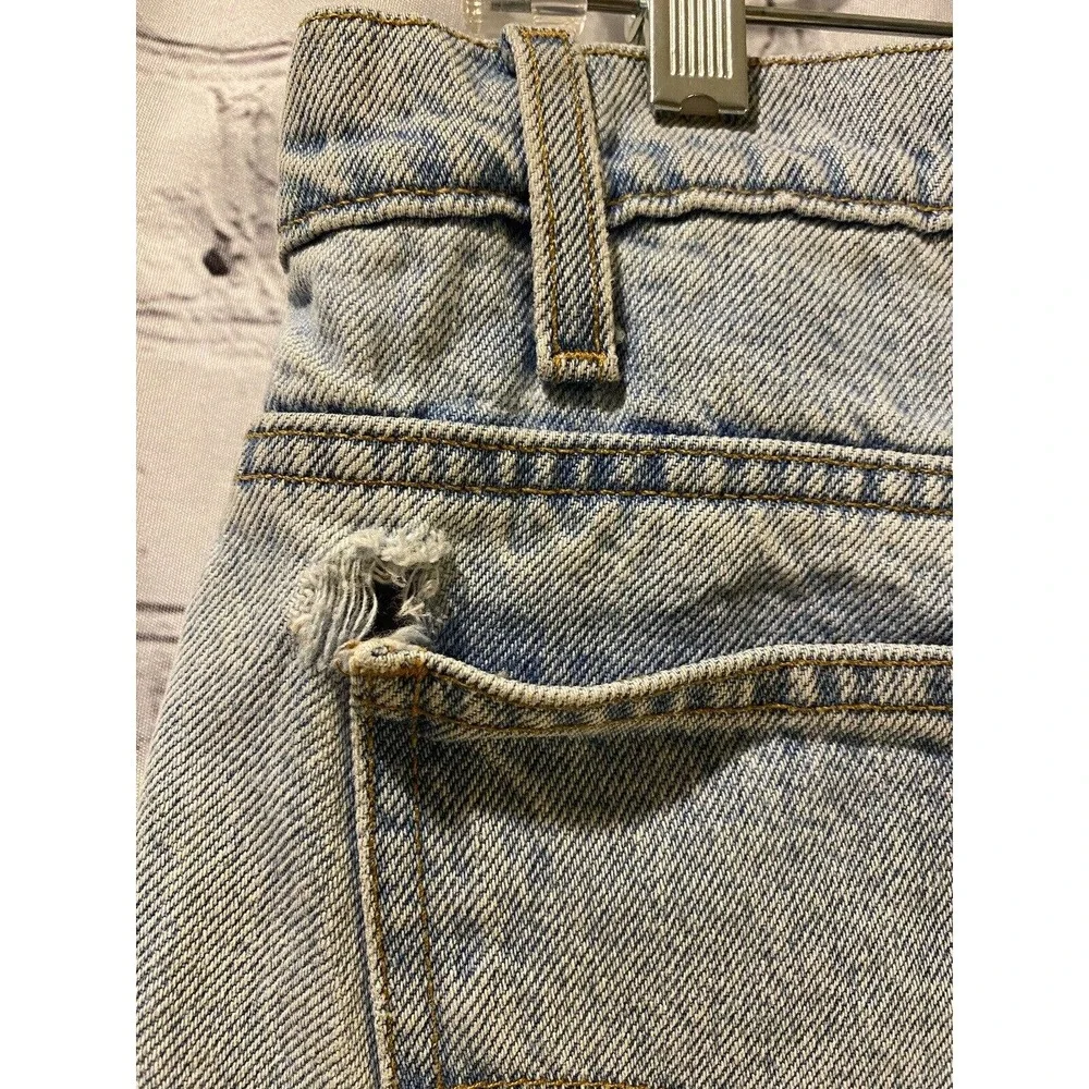 Levis 505 Regular Fit Light Wash Blue Denim Jeans 35x29 Orange Tab 1994 Vintage